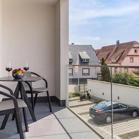 Living Timeless- Stylische Design Apartments Nahe Europa-Park Und Elsass Mit Balkon Und Privatem Parkplatz Meißenheim Exterior foto