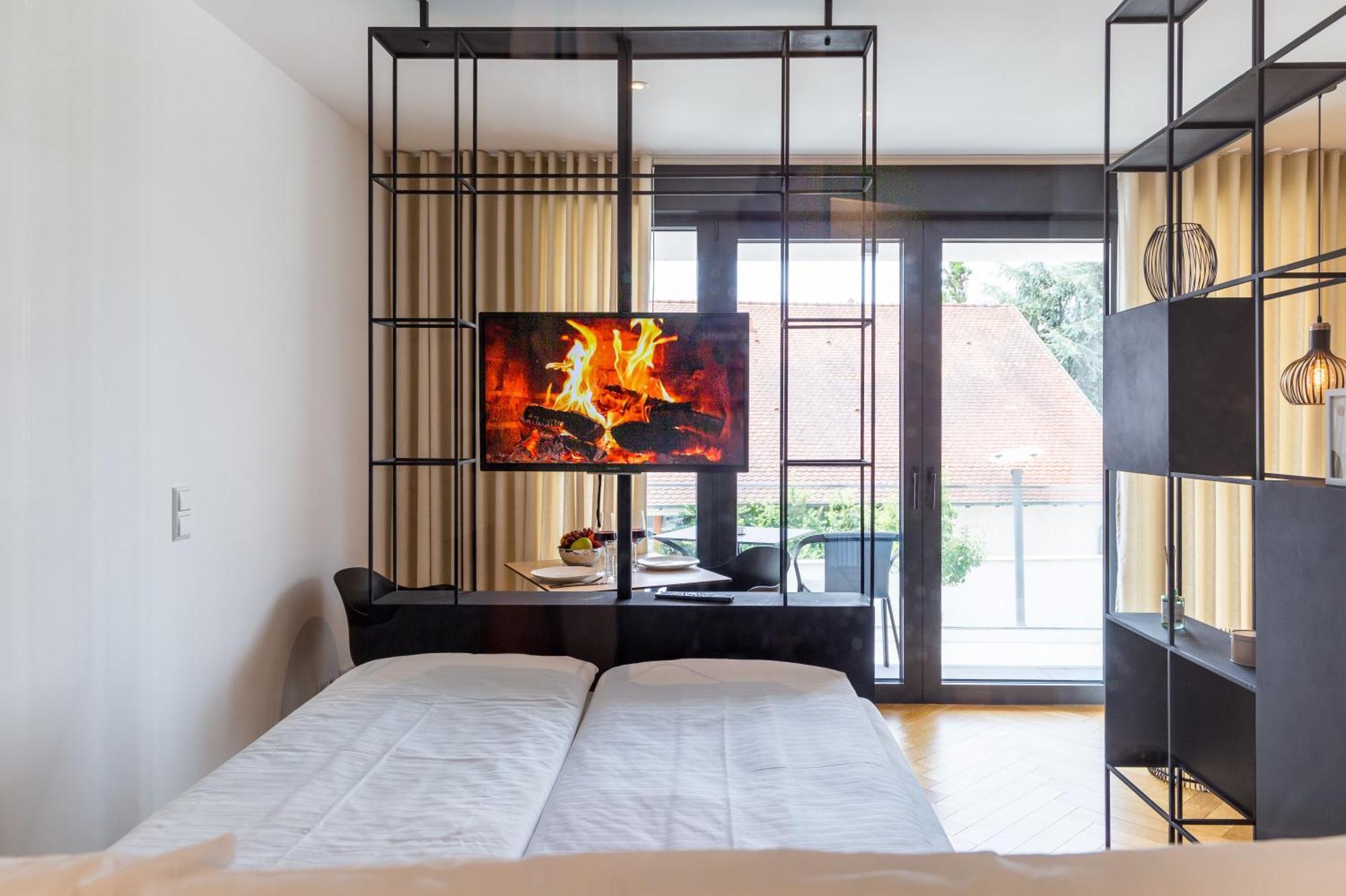 Apartment Living Timeless- Stylische Design Nahe Europa-park Und Elsass Mit Balkon Und Privatem Parkplatz Meißenheim